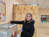 На Комсомольском участке для голосования N15 сегодня многолюдно
