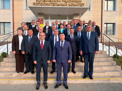 Делегация Копыльского района отправилась в г. Заславль на «Дожинки-2025»