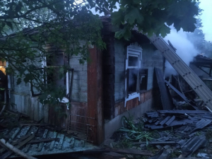 В Копыльском районе горел жилой дом