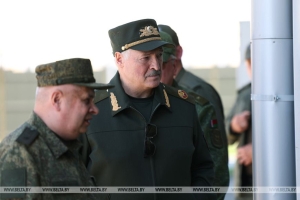 Президент Беларуси ознакомился с подготовкой к ядерным учениям