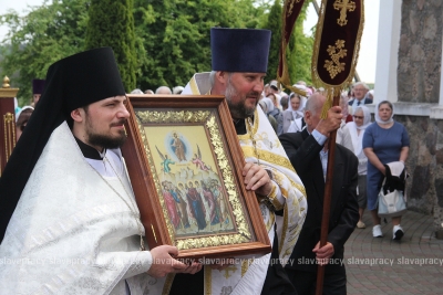 Архимандрит Сергий (Брич) совершил Литургию в Спасо-Вознесенском храме г. Копыля