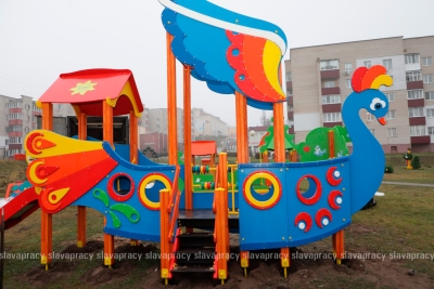 В Копыле появилась новая игровая площадка